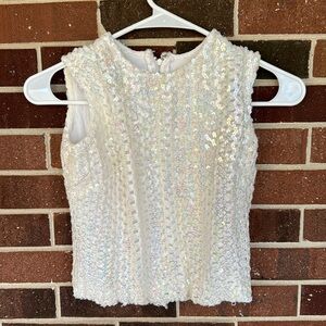 60s Vintage Malbe Sequin Top